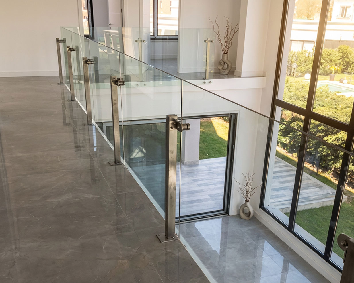 Cristales Baranda con columnas Di Lello Caballito | Belgrano