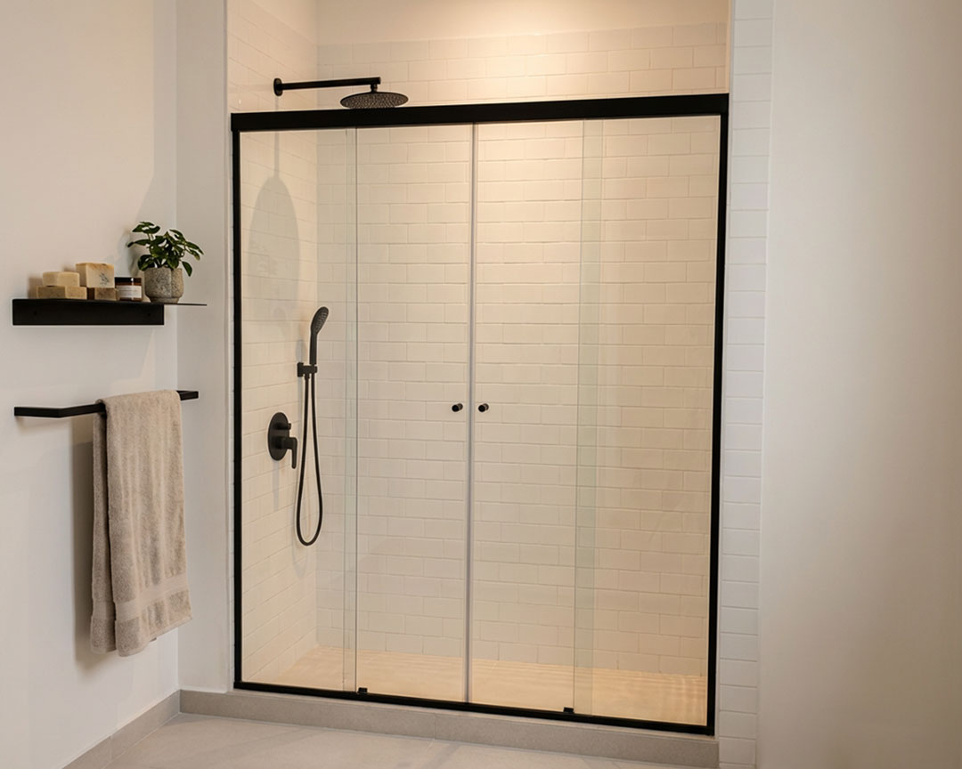 Mamparas de baño Corredizas con perfil recto Di Lello Caballito | Belgrano